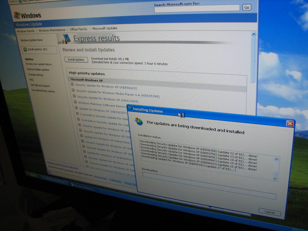 Win XP Updates After formatting and rebuilt Windows XP on … Flickr