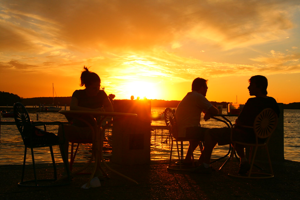 There are worse places to hang out people hanging out o… Flickr