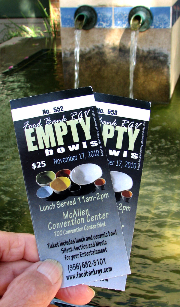 Empty Bowls Food Bank RGV Tickets A dear friend invited