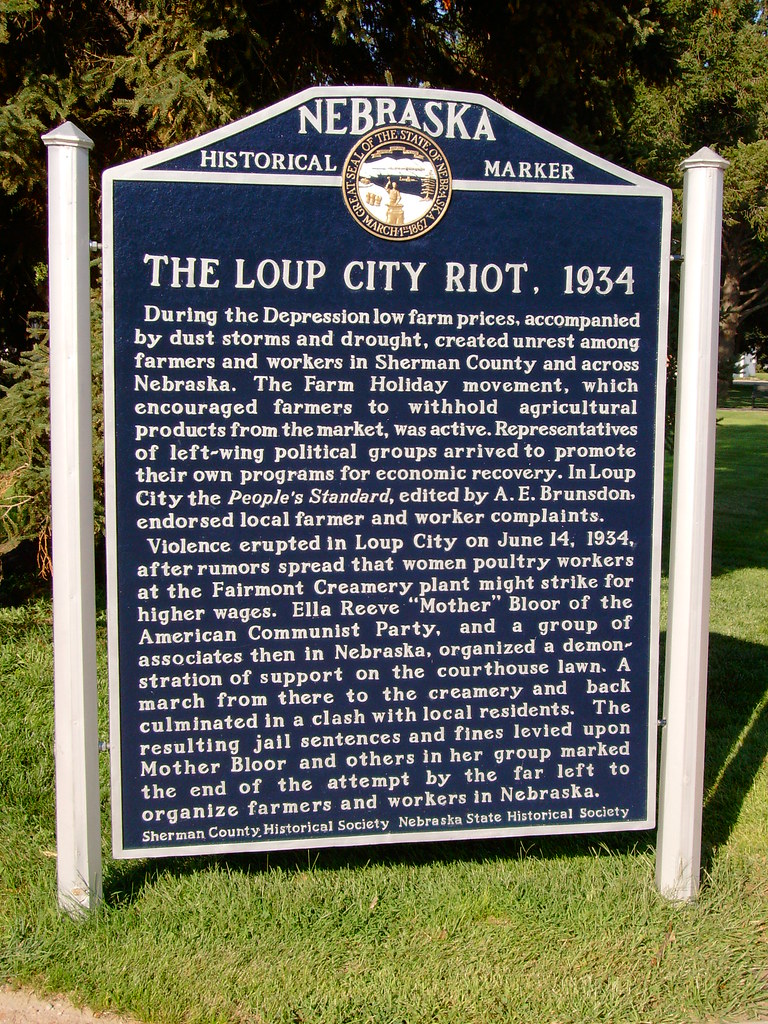 Loup City Riot Marker (Loup City, Nebraska) Located in fro… Flickr