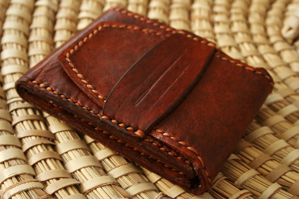 Handmade leather wallet Etsy listing Flickr