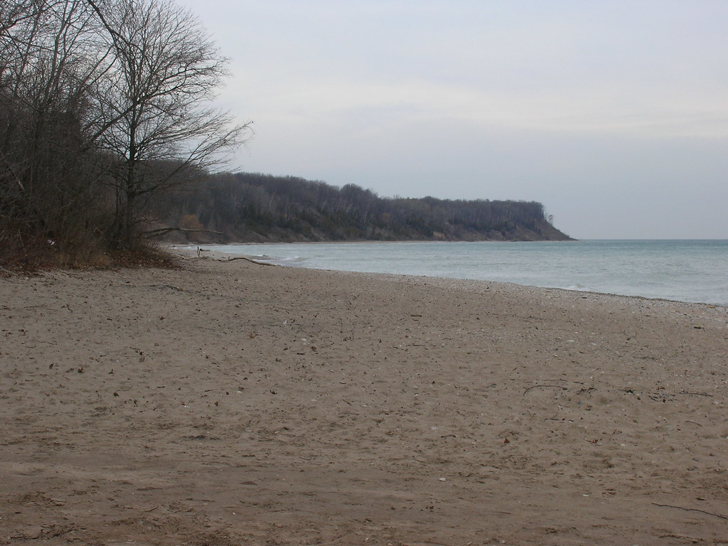 The Cliffs of Cudahy Grant Park meets Lake Michigan. barbara l