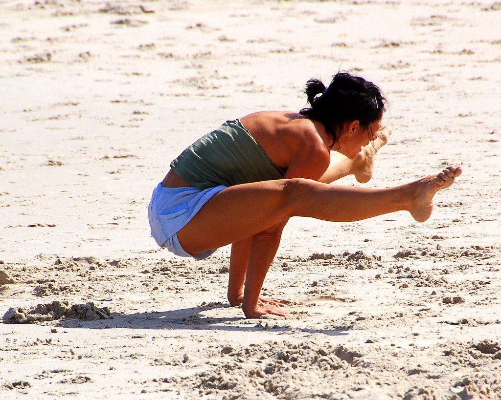 Yoga on the Beach ..at Llandudno beach, Cape Town. Robert Wallace