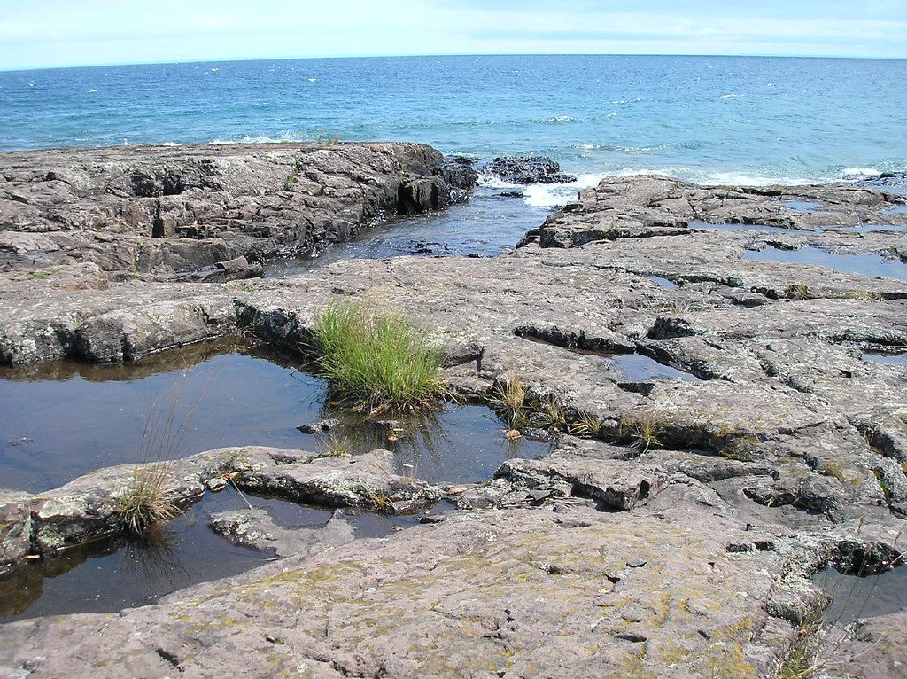 Two Harbors 01 Lake Superior shore at Two Harbors, MN Josh Flickr