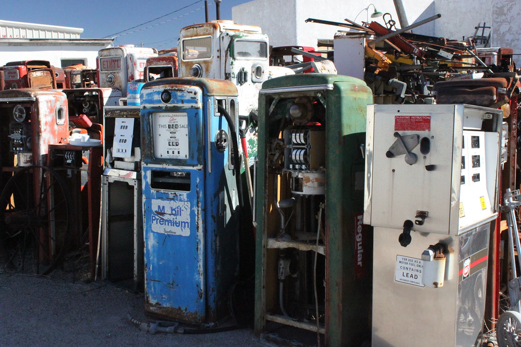 The gas pump graveyard in Kimball, Nebraska ?? This is a c… Flickr
