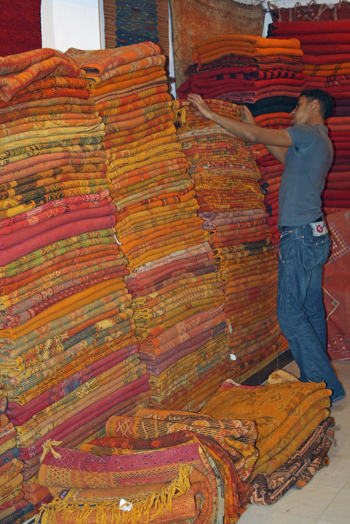 Rug Emporium Marrakech Souk The one I chose was near the… Flickr
