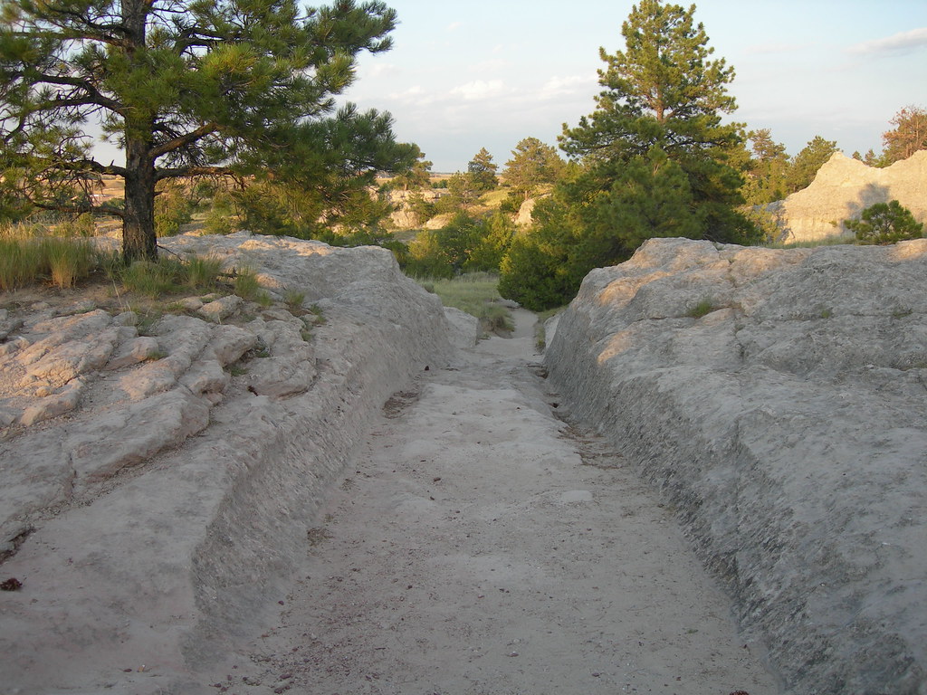 Oregon Trail Ruts Guernsey, Wyoming Historic marker www.f… Flickr