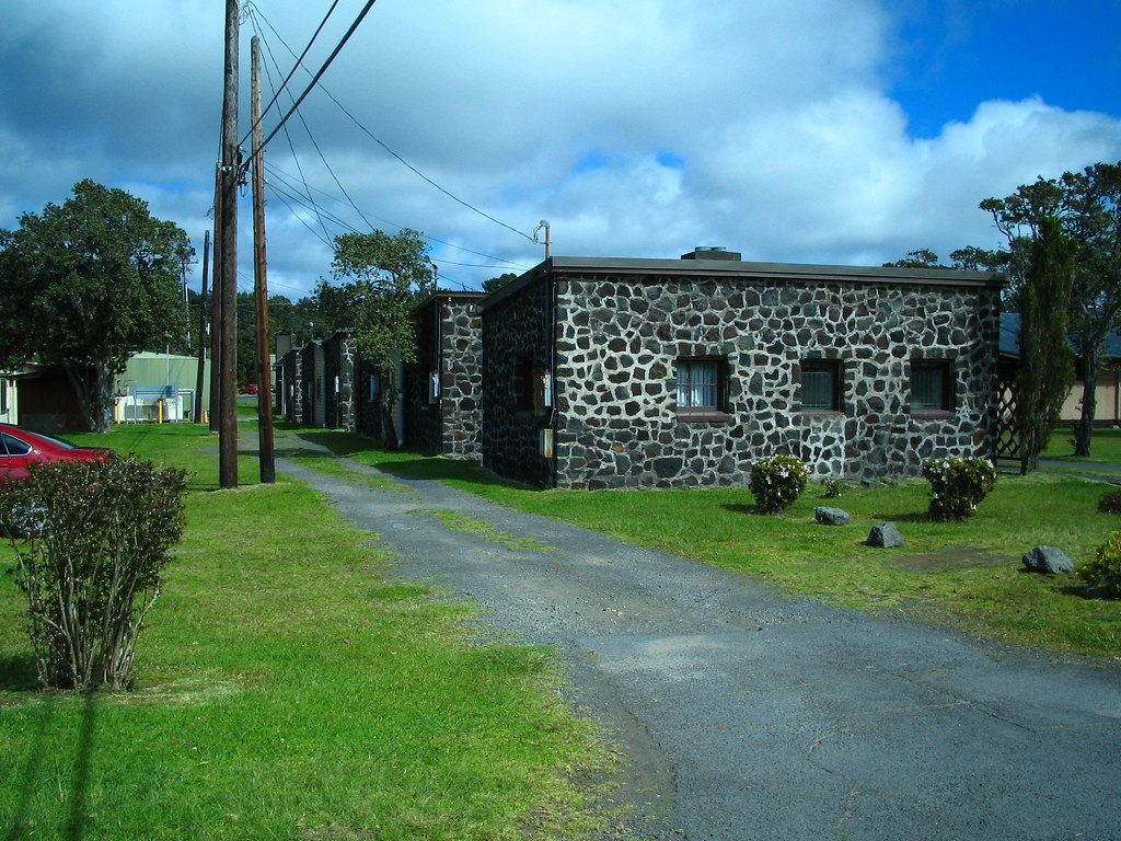 KMCKilauea Military Camp Cabins made of lava rock (we did… Flickr
