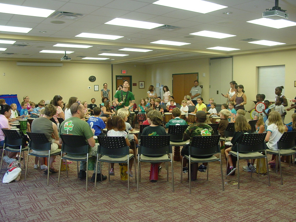 Drum circle! Safety Harbor Library Flickr