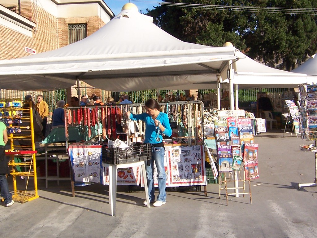Souvenir shops in Pompeii catering to tourists pinoy_pinay Flickr