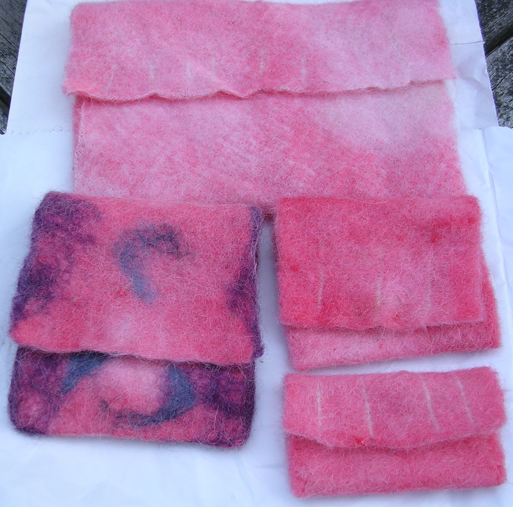 Fleece needle felted and dyed A friend and I purchased s… Flickr