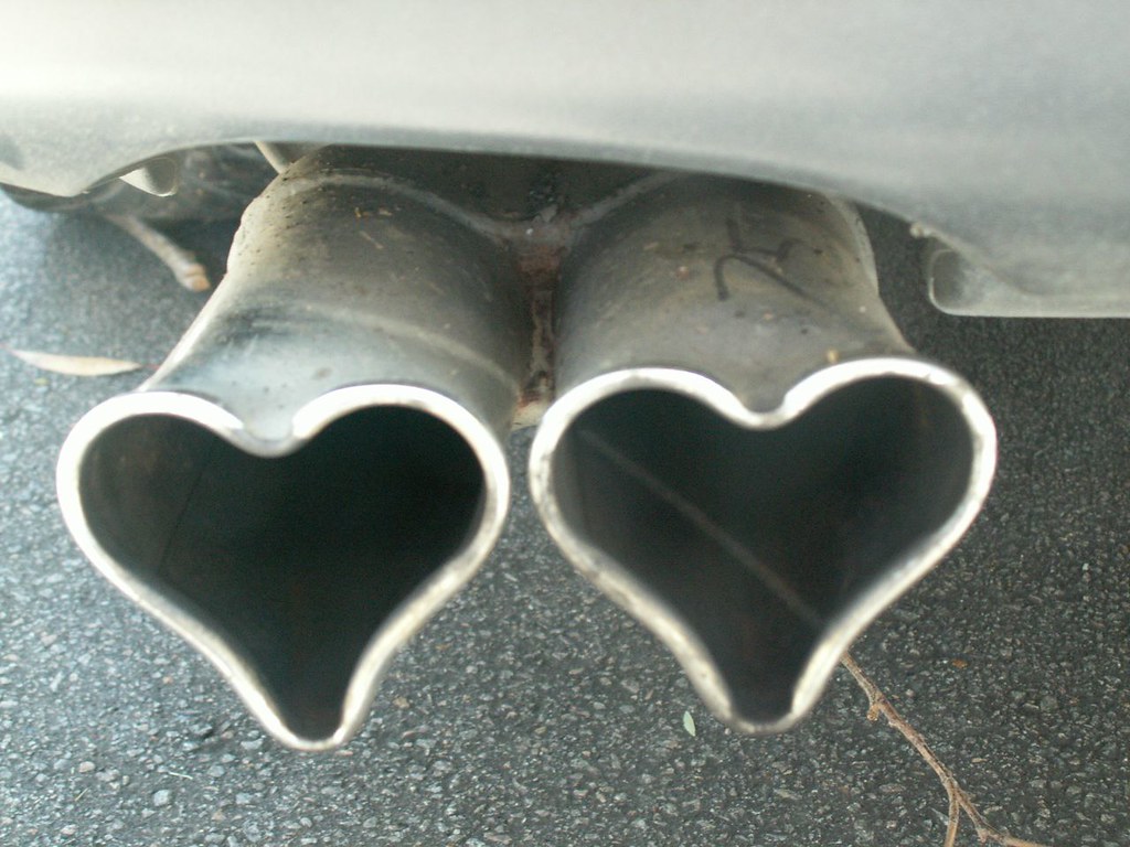 Lovehearts exhaust pipe I saw this unique exhaust pipe on… Flickr