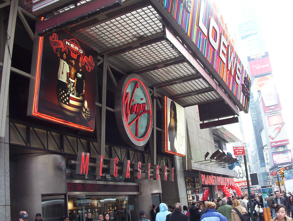 Virgin Records Mega StoreTimes Square Terry & Terry LyonsSchram