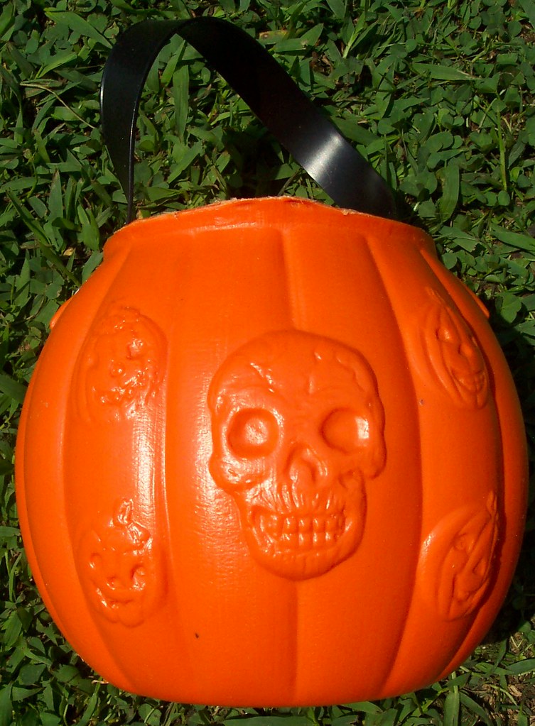 Halloween soft Plastic JackOLantern Candy Pail (Back) A Flickr
