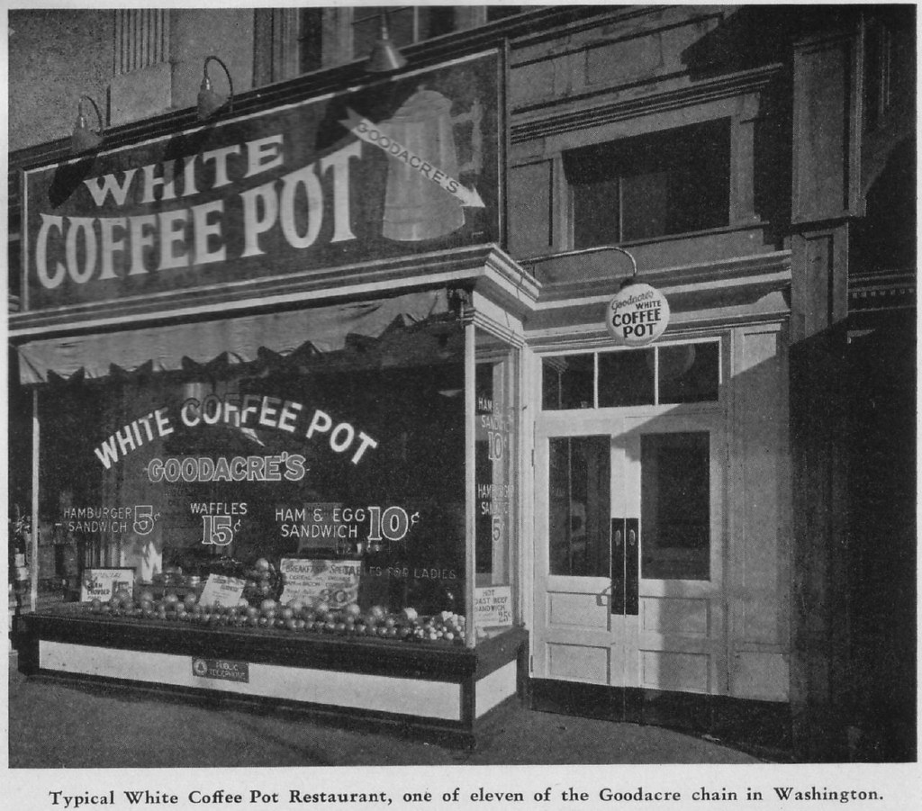 Goodacre's White Coffee Pot Apparently it was a big restau… Flickr