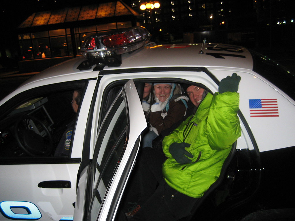 In the Back Seat of a Cop Car Rachel, Brian, & Jake Taken … Flickr