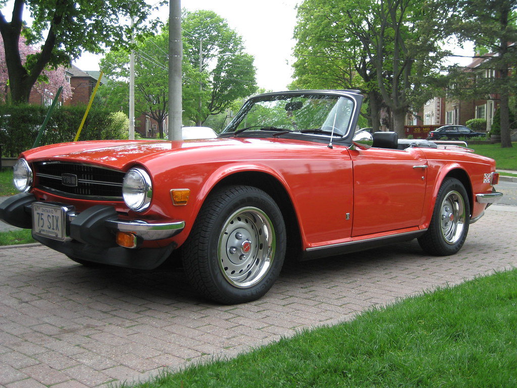 76 Pimentro TR6 Note the redlines and perfect trim rings w… Flickr