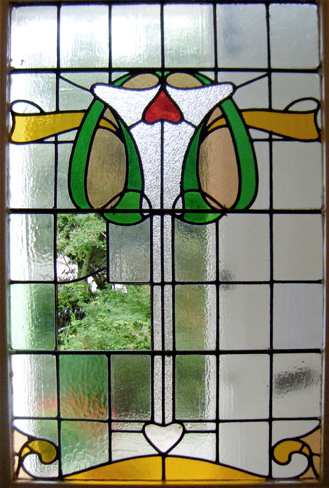 art nouveau glasgow style stained glass door window 1 Flickr