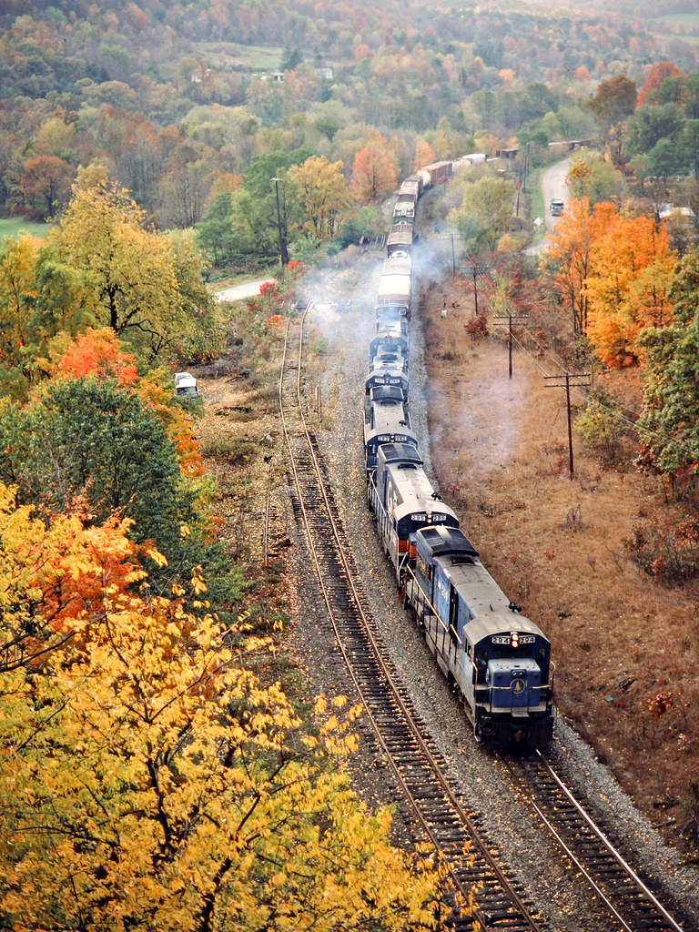 DH, Lanesboro, Pennsylvania, 1985 Westbound Guilford freig… Flickr