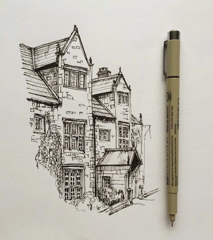 art drawing pen sketch illustration architecture ho… Flickr