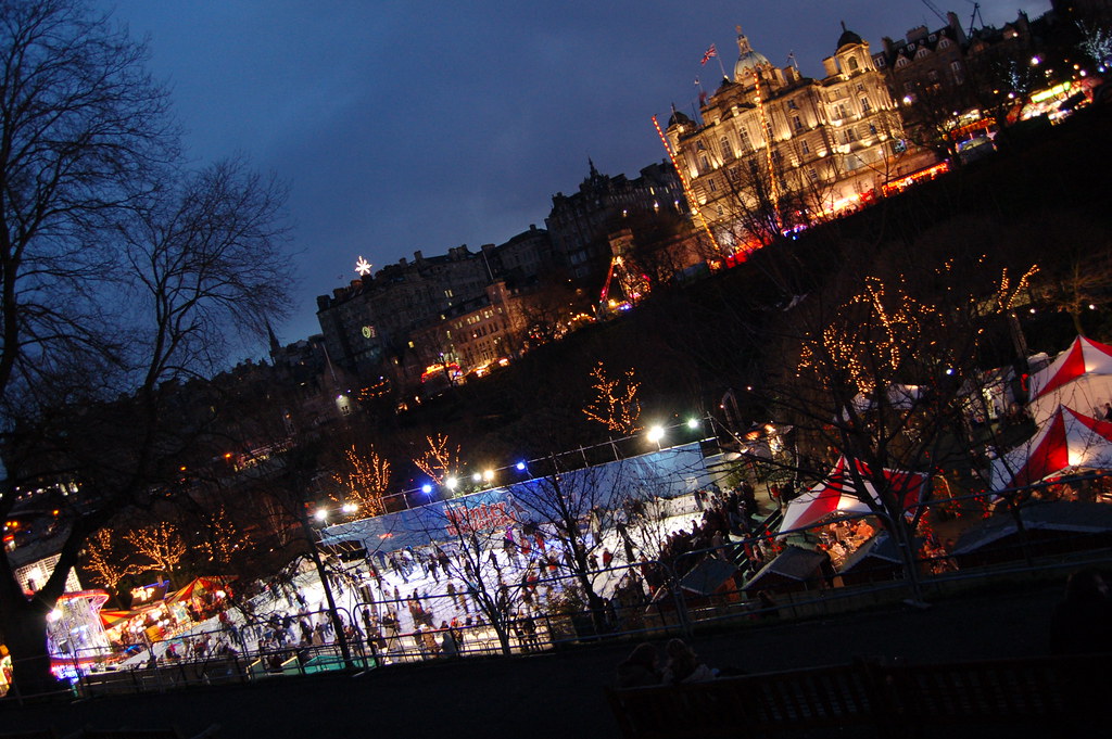 Hogmanay winter wonderland In the Edinburgh city centre