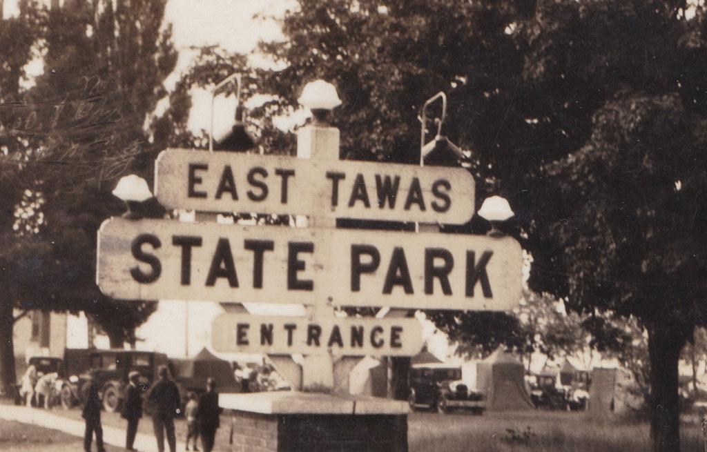NE East Tawas MI RPPC Just East of Downtown Stores & Busin… Flickr