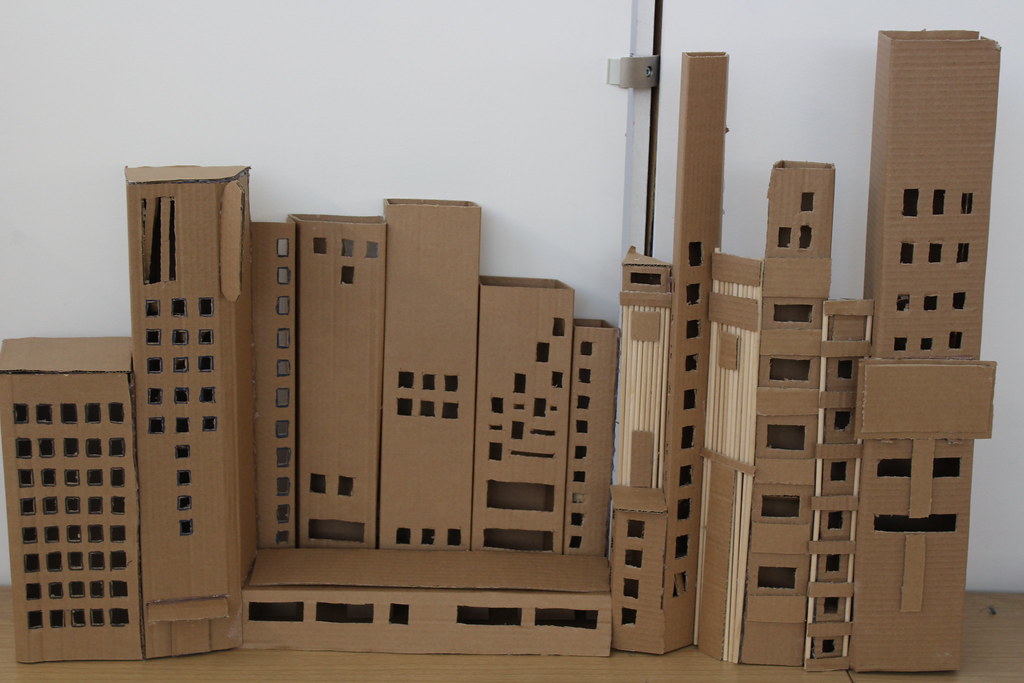 Cardboard city Cardboard set made for a music video, which… Flickr