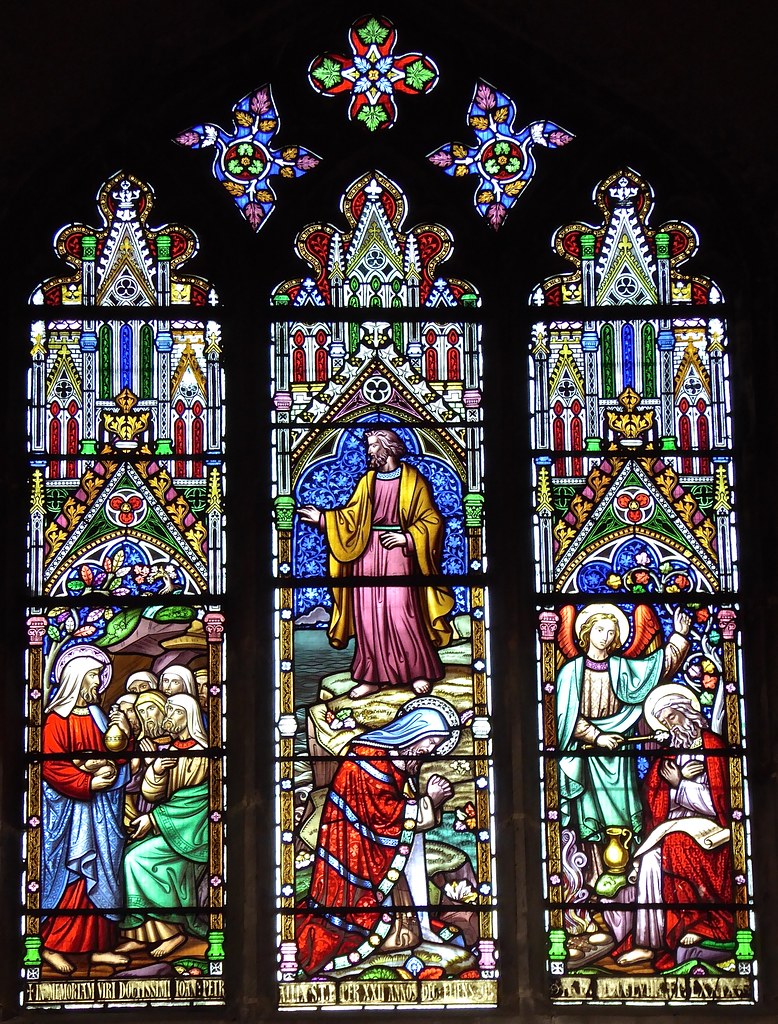 Ely Cathedral Stained Glass North Aisle. Obadiah is brin… Flickr