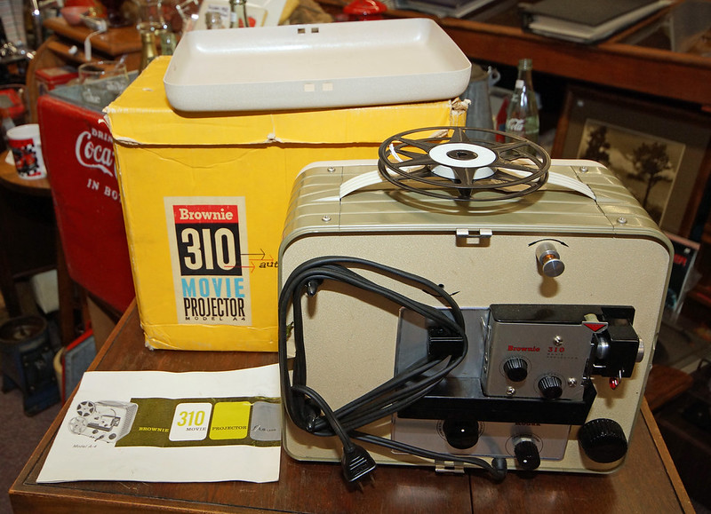 SOLD Vintage KODAK BROWNIE 310 8mm Film Movie Projector MODEL A4 in