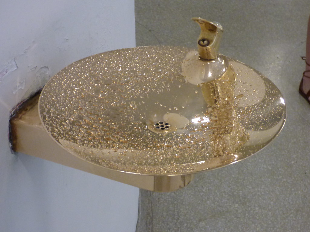 Gold water fountain Tammy Jackson Flickr