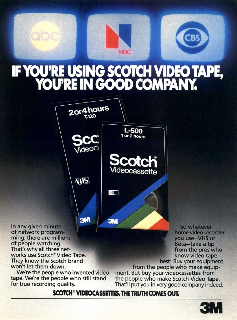 Scotch Video Tape, 1979 ad Tom Simpson Flickr