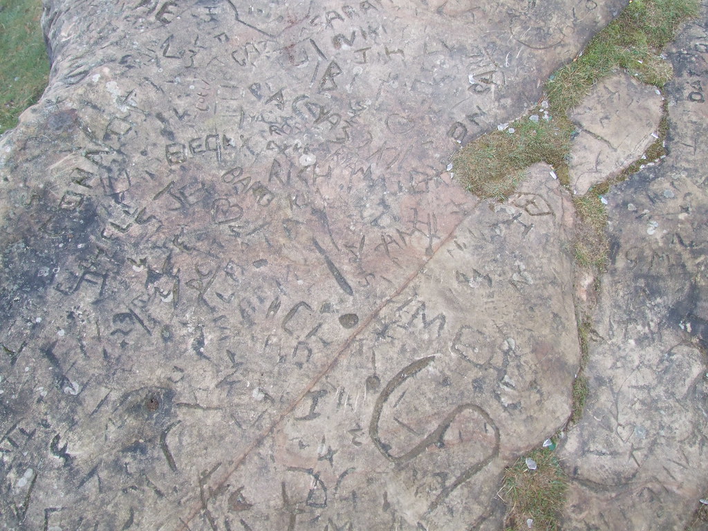 Sandstone graffiti Etching Hill Rugeley Brian Flickr