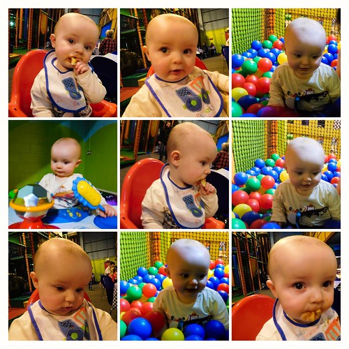 My 10 month old grandson Jacob enjoying himself at funny f… Flickr