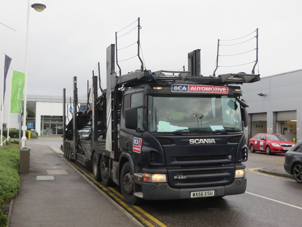 WX56ESU BCA Automotive Scania Car Transporter Hilsea, Port… Graham