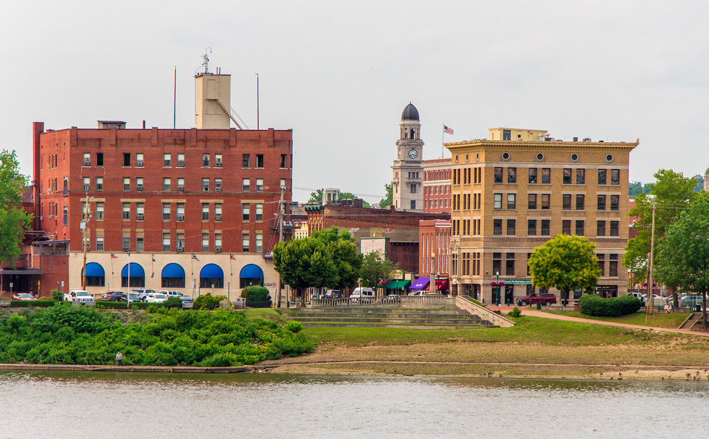 Marietta Skyline Viewed from Williamstown, West Virginia. Brandon