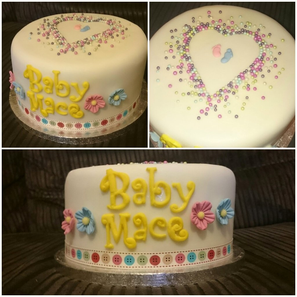 Baby shower (gender unknown) cake simple ErinM Flickr