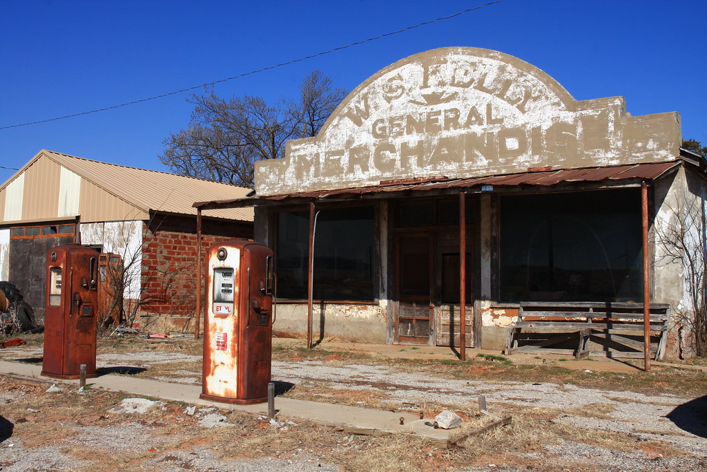 Abandoned General Store/Gas Station in Cogar, OK flyingaxel Flickr