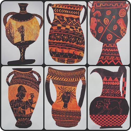 Year 5 Ancient Greek Vases! Scratch art! artteachersofins… Flickr