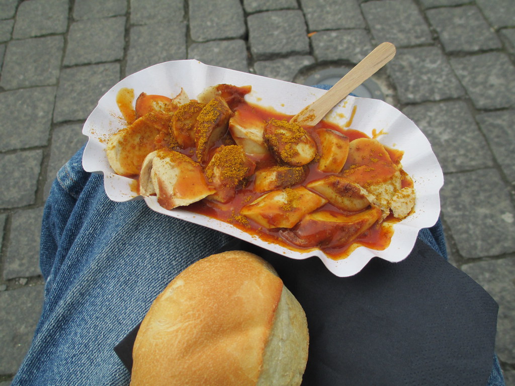 Den Bosch currywurst from food truck in market square Flickr