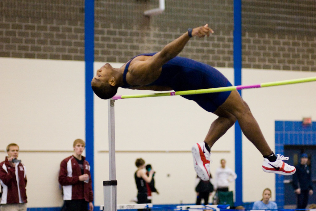 high jump this guy was pretty amazing. at this point I