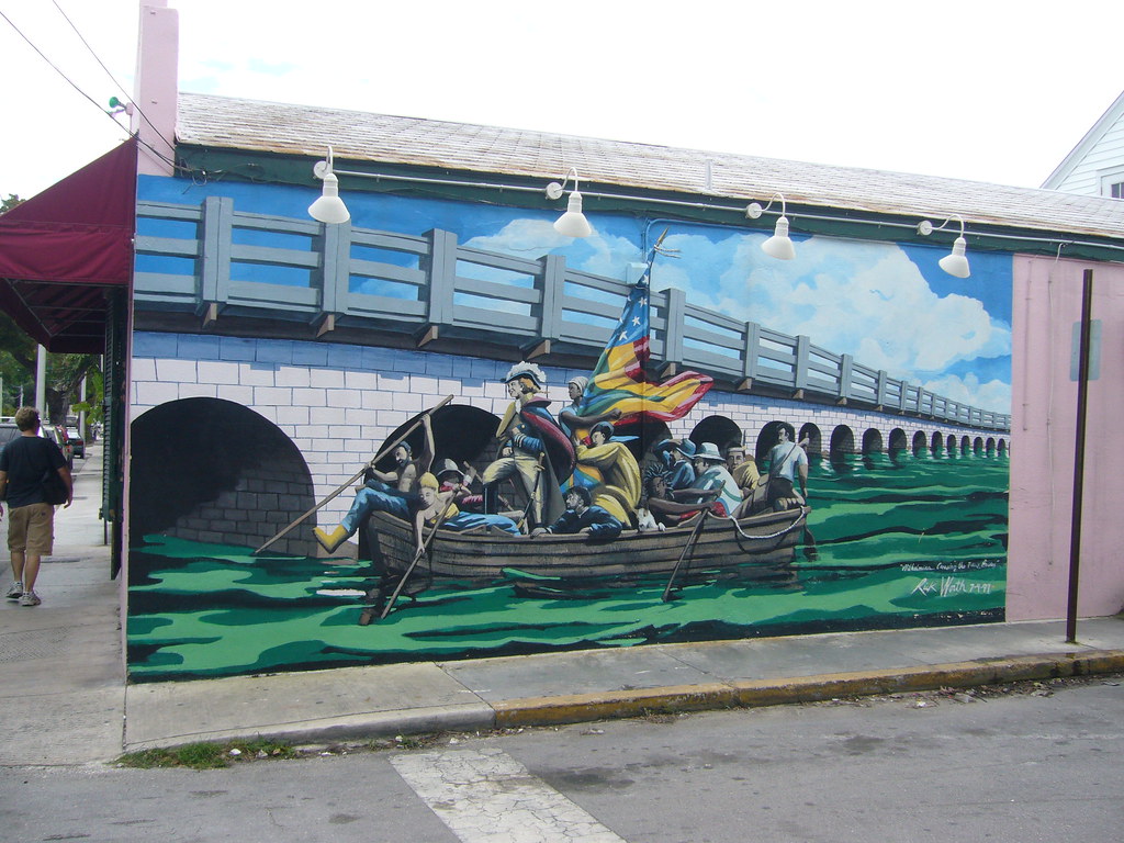 Wilhemina Crossing the 7 Mile Bridge Rick Worth mural Key … Flickr