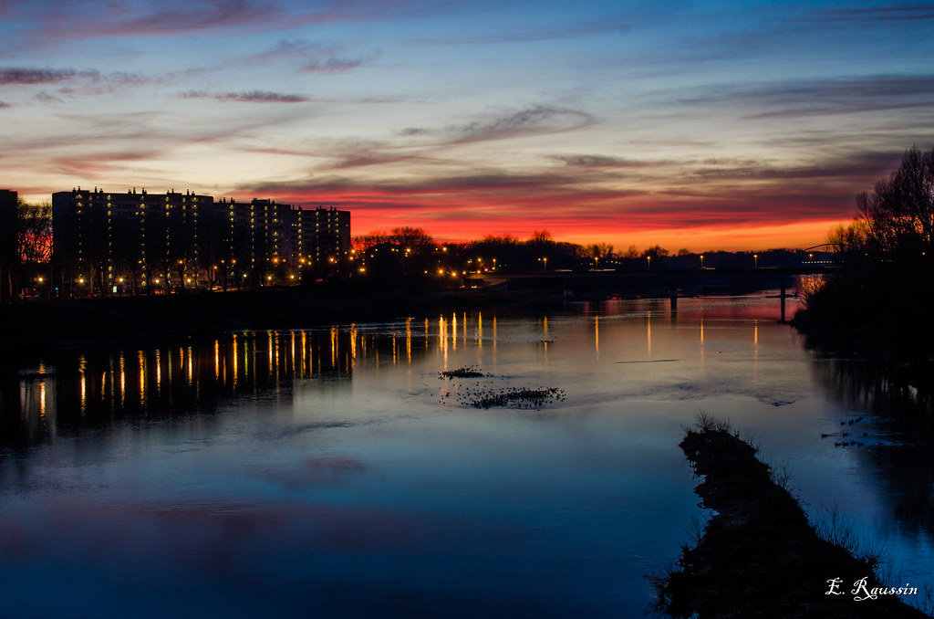 Coucher de soleil sur la Loire Orléans Mnphotto Flickr