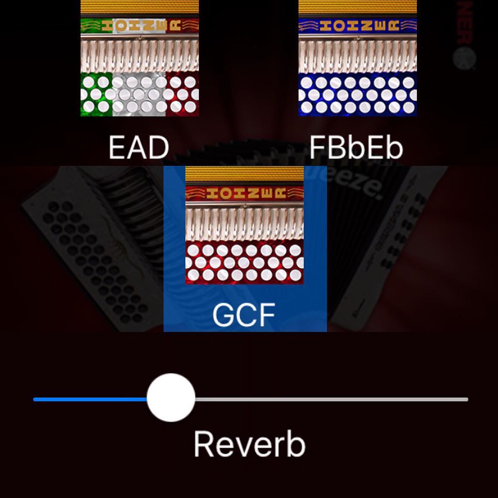 New update to the Hohner Squeezebox app allows you to swit