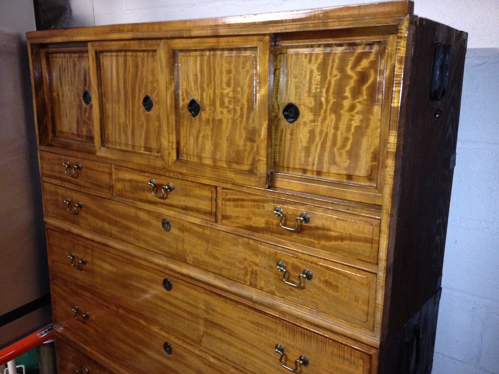 TriChest on Chest Curly Silkwood Tansu Set Flickr