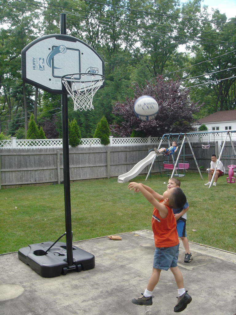 basketball shooting some hoops in the backyard Steven Tom Flickr