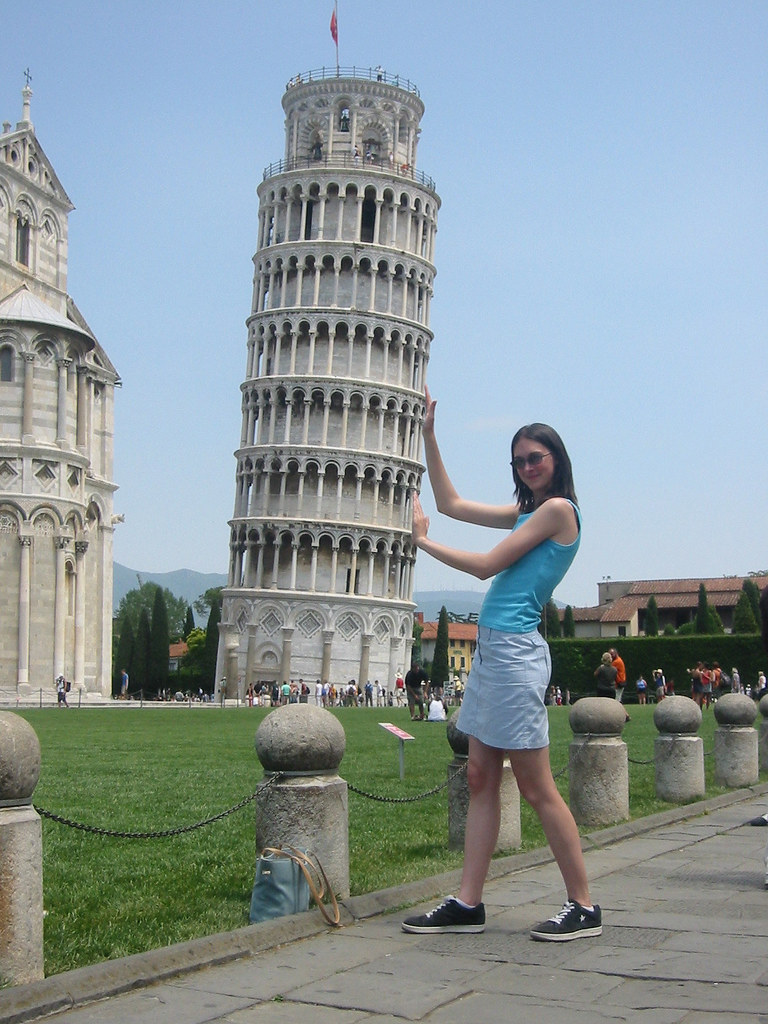The Leaning Tower of Pisa The obligatory "holding up the L… Flickr
