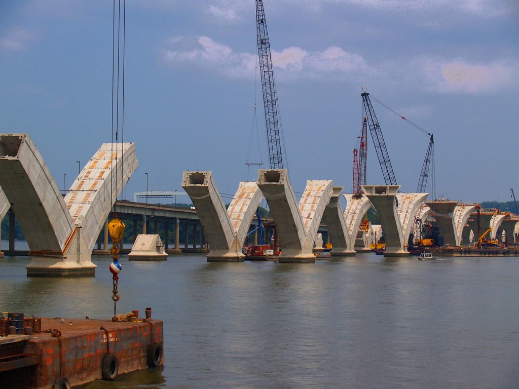 Woodrow Wilson Bridge bridge under construction Washington… Flickr