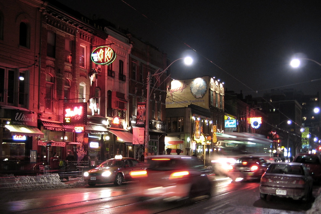King St. at Night Shot during a nighttime walk through dow… Flickr
