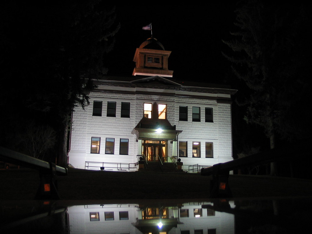 White Pine County Courthouse, Ely, Nevada At Night Flickr