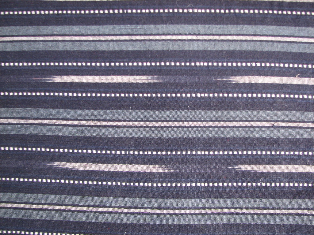 Navy, Gray and White Ikat fabric Debra Roby Flickr